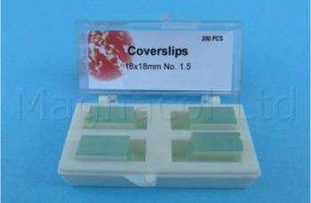 Microscope Slide Coverslips 18 x 18mm - Pack of 1200